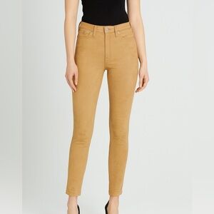 Banana Republic High Rise Skinny Vegan Suede Pants Size 6